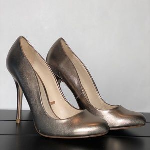 Metallic heels